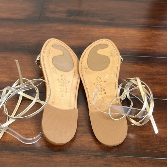 La Botteguccia Da Givanni Poisitano Gladiator Sandals Gold Women's 8.5 New - Picture 6 of 9